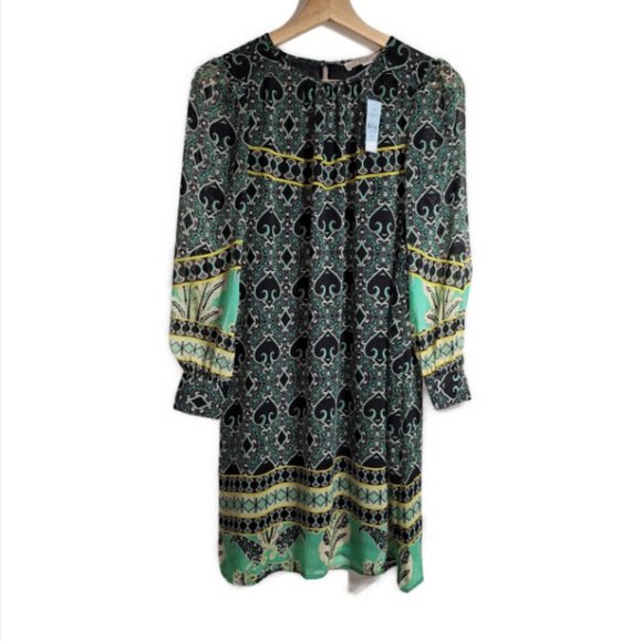 Loft Garden Shirred Dress with Spades Size XXSP Petite - Picture 2 of 10